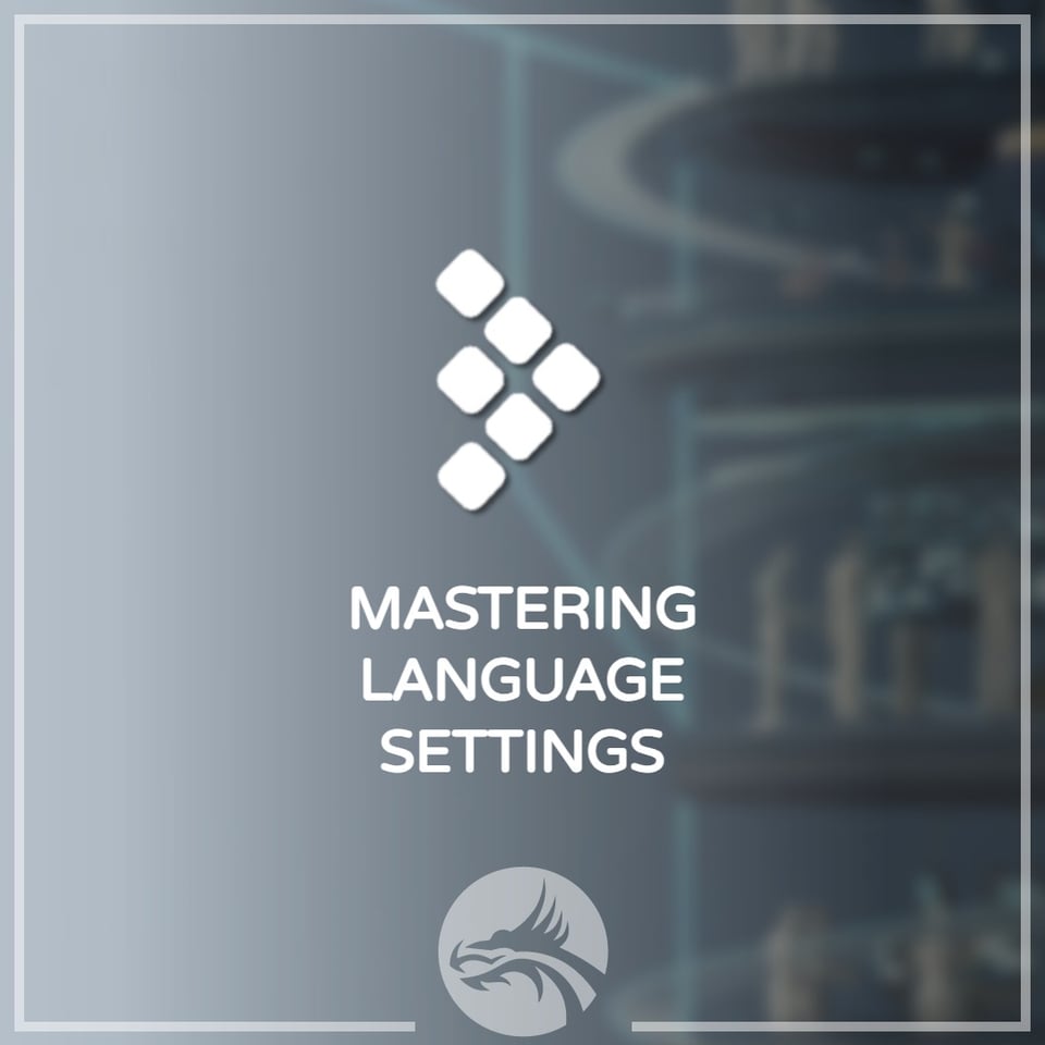 mastering language settings